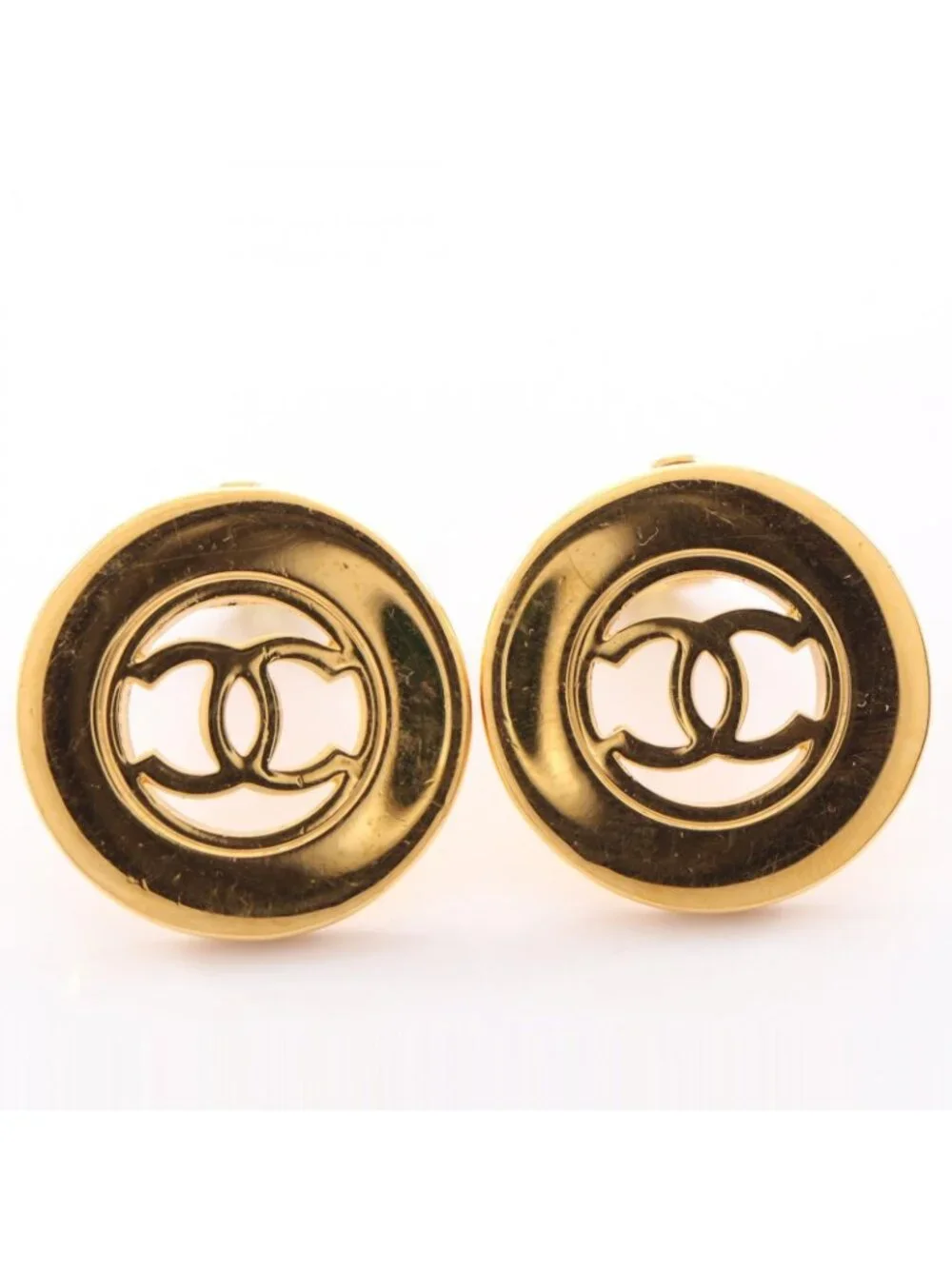 Chanel Earrings CC Logo Circle